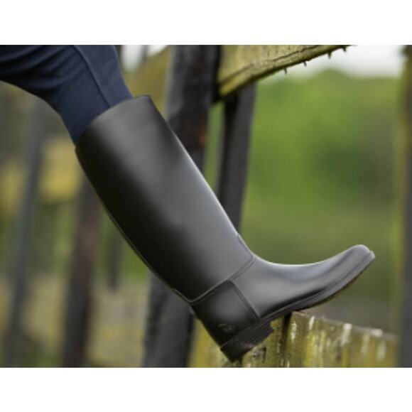 New Horze Chester Kids Riding Tall Rubber Boots Size 33 UK (US Size 2) - Picture 1 of 7